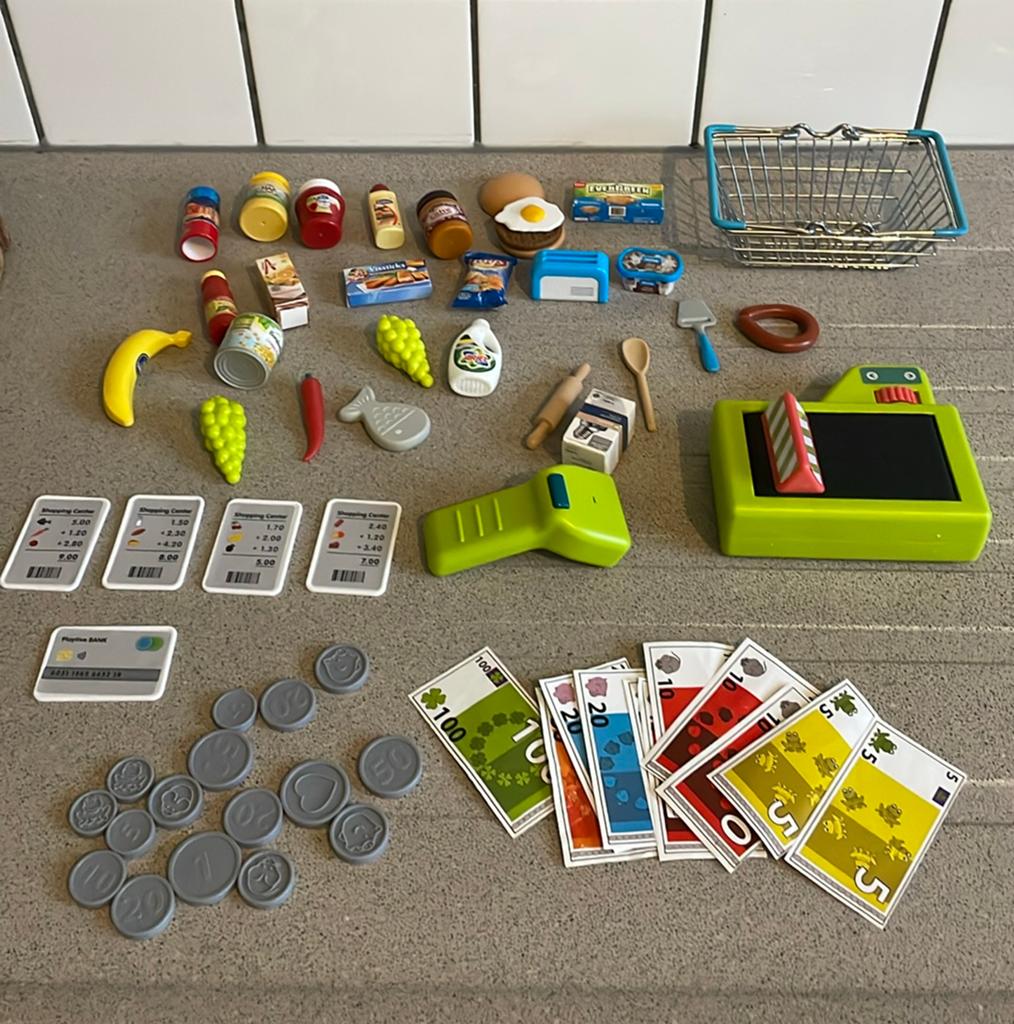 Ah mini boodschappen set met scanner winkelmandje, Ophalen of Verzenden, Zo goed als nieuw