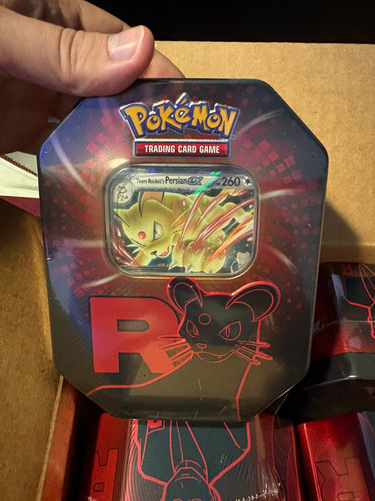 Team Rocket's Persian ex Tin (english), Ophalen of Verzenden, Nieuw, Boosterbox
