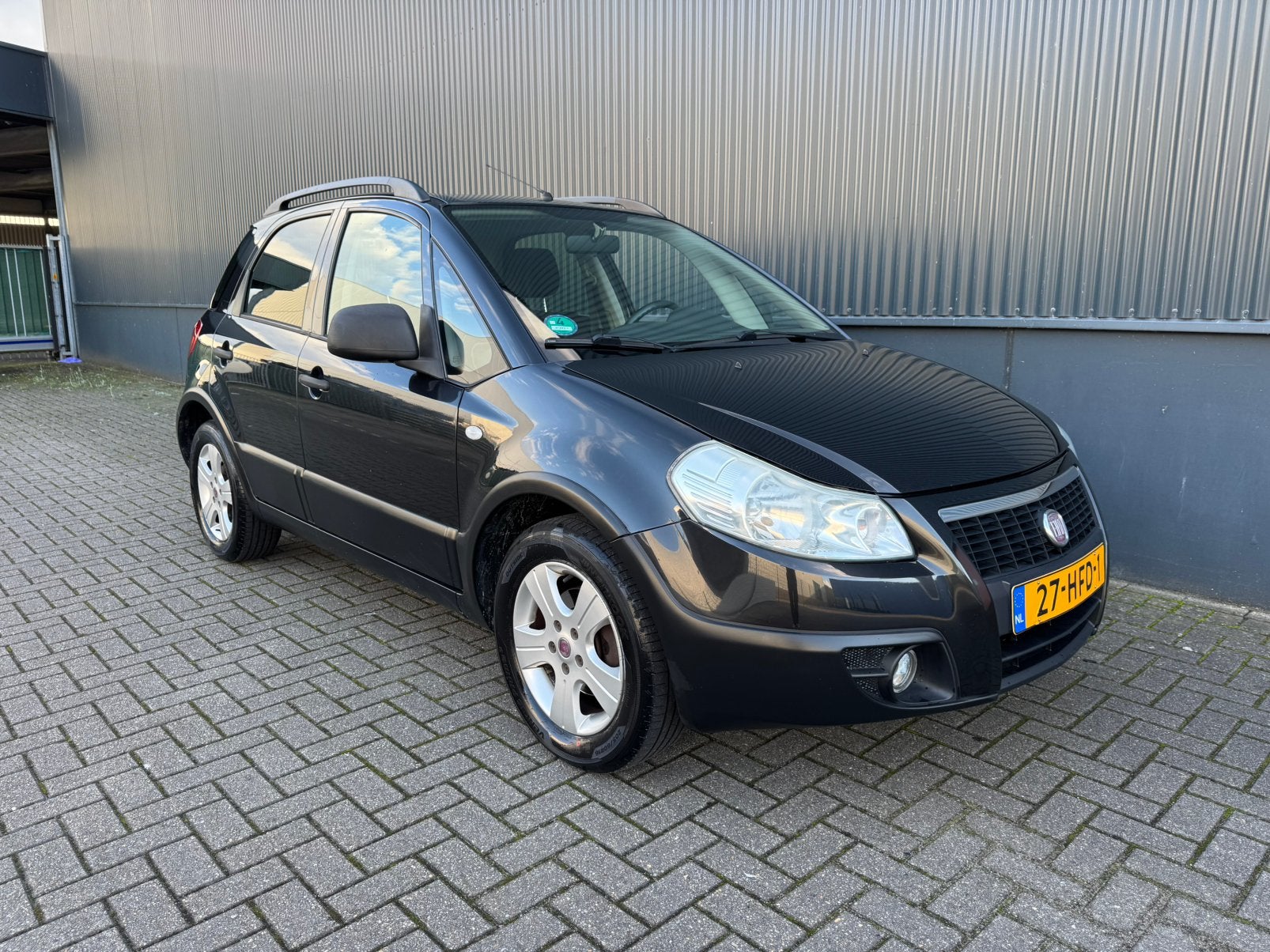 Fiat Sedici 1.6 | Suzuki SX4 | 140.960 KM | Airco,Nieuwe APK, Voorwielaandrijving, Zwart, 4 cilinders, 400 kg