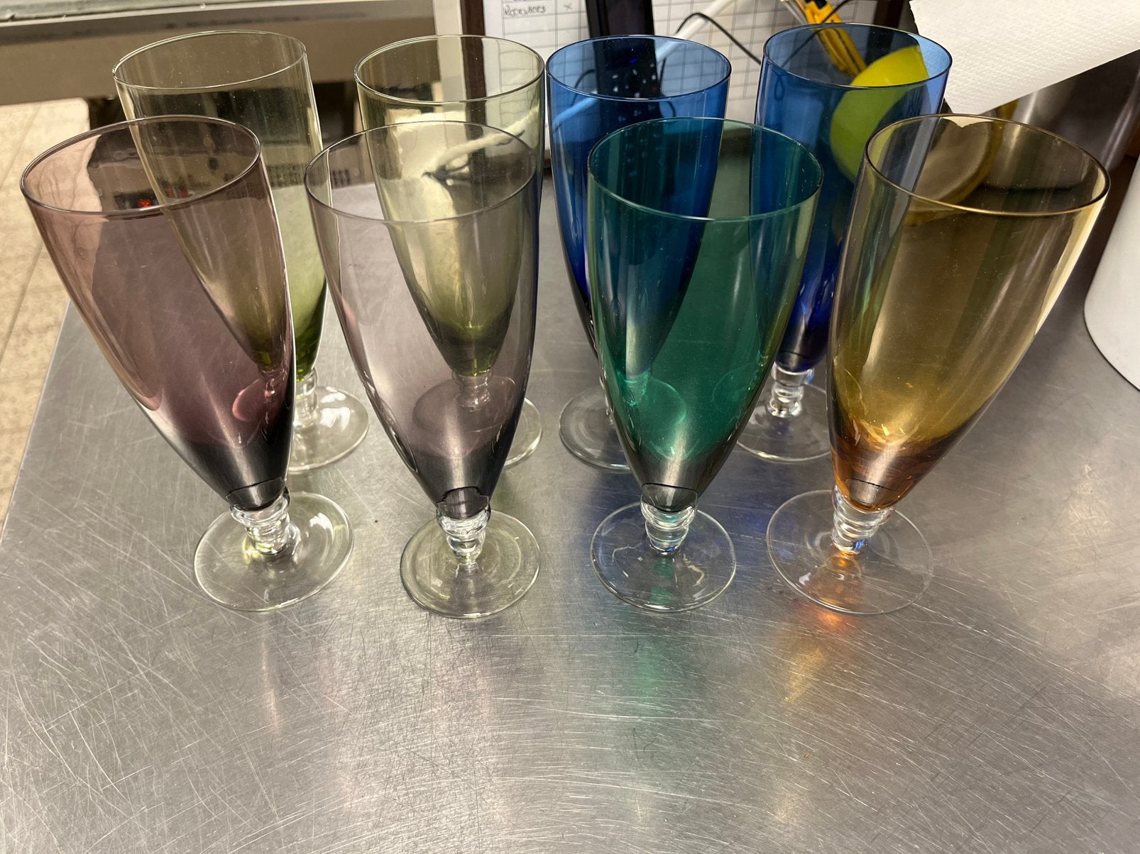 8x carnaval glazen, Verzamelen, Glas en Borrelglaasjes, Ophalen, Zo goed als nieuw, Overige typen