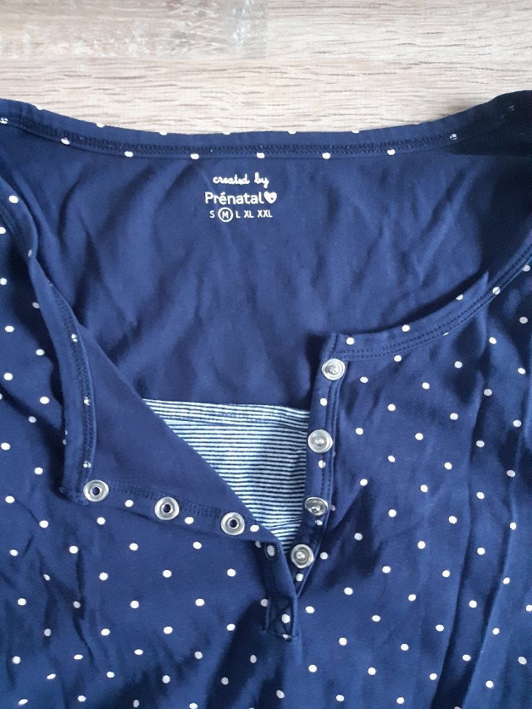Zwangerschaps/voedings pyjama's, Kleding | Dames, Maat 38/40 (M), Overige typen, Blauw, Ophalen of Verzenden