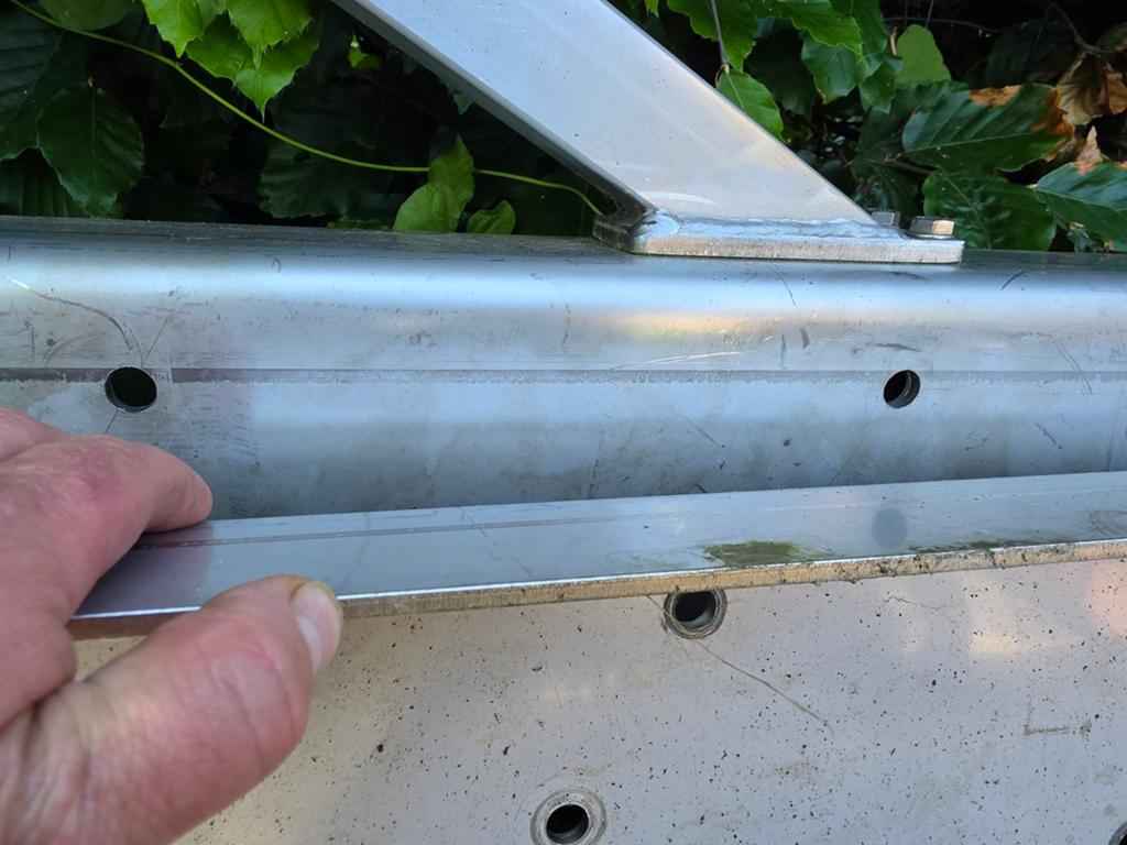 Rvs 316 trap 7 treden met leuning, Ophalen of Verzenden, Overige metalen