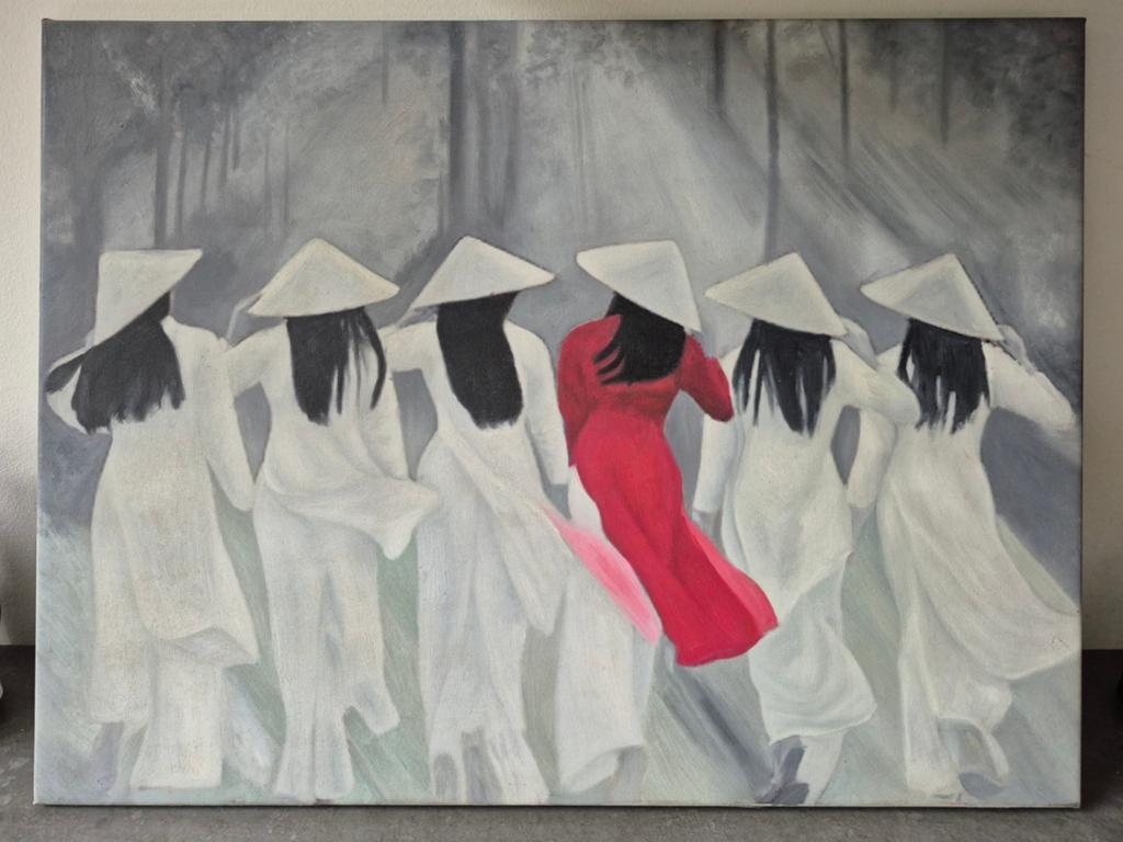 Schilderij uit Vietnam, Ophalen