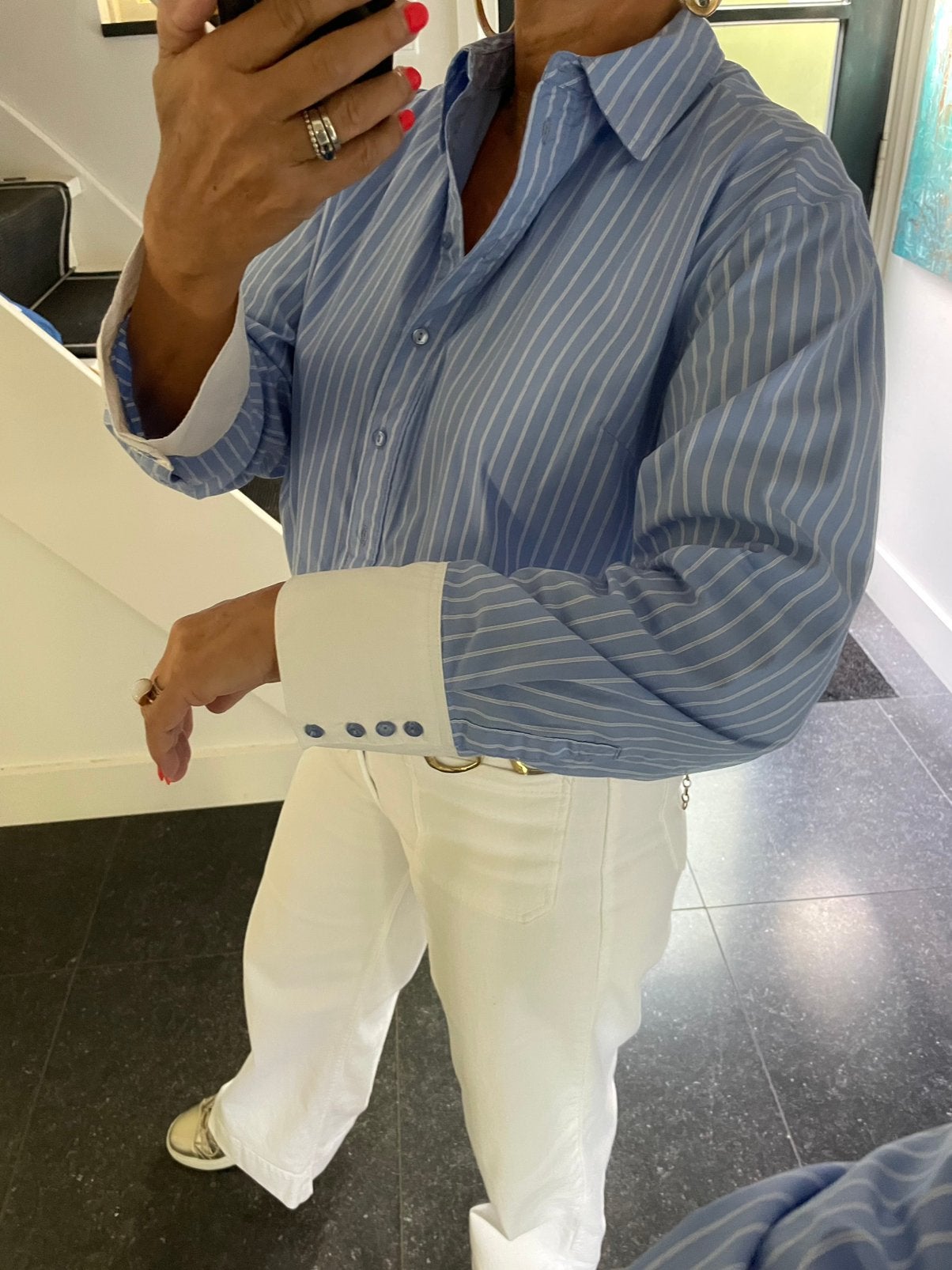 Co’couture, NIEUWE, super mooie (cropped) blouse, S/M, Ophalen of Verzenden, Nieuw, Maat 38/40 (M), Blauw