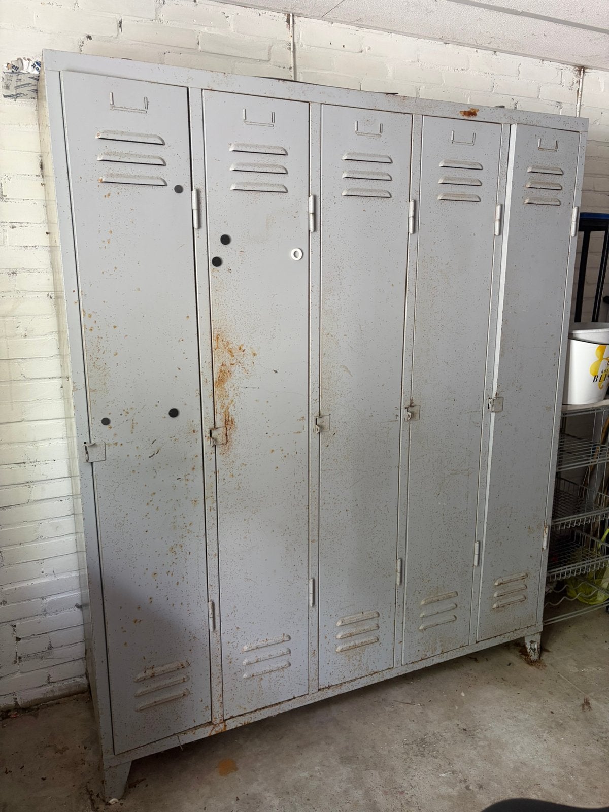 Gratis! Mooie vintage lockerkast, Ophalen, Gebruikt