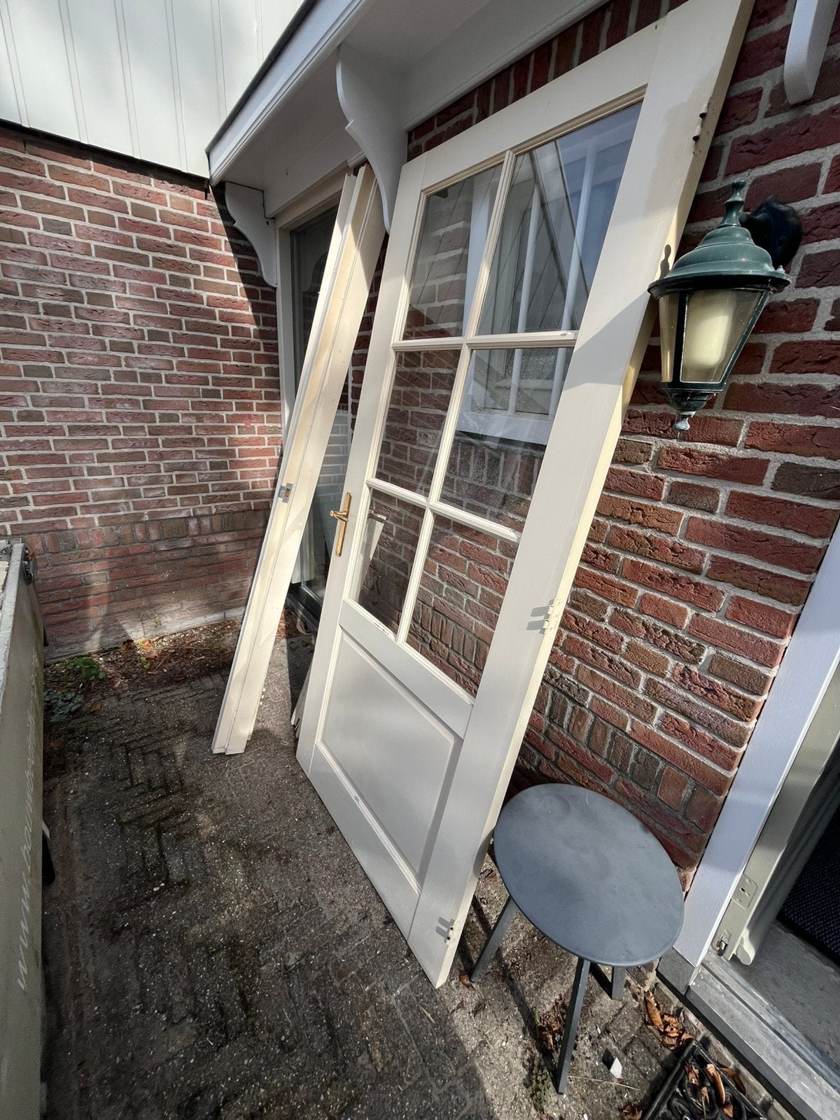 Houten binnendeur rechtsdraaiend, Ophalen, Gebruikt, Binnendeur, 200 tot 215 cm