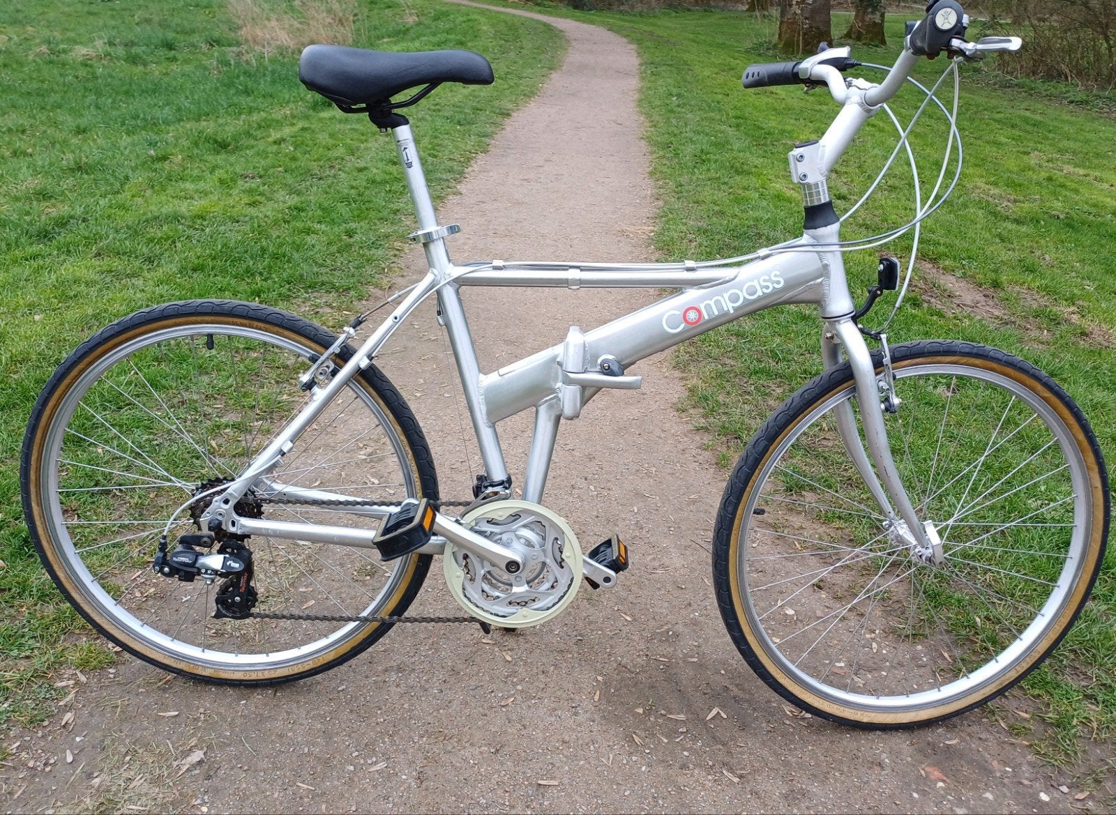 Mooie Compass vouwfiets, 20 inch of meer, Gebruikt, Velgrem, Versnellingen