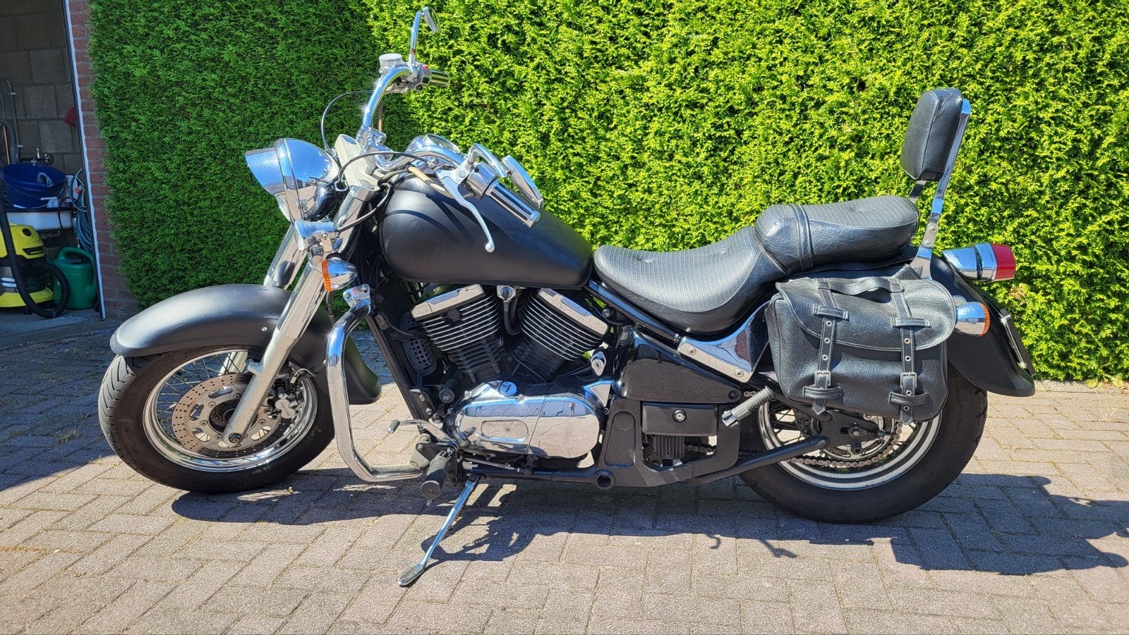 Kawasaki VN800 Classic - Mat Zwart Chopper, Motoren, 805 cc, Chopper, Gebruikt, Particulier