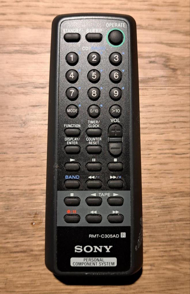 Sony RMT-C305AD Afstandsbediening Personal Component System, Ophalen, Gebruikt, Origineel, Receiver of Versterker