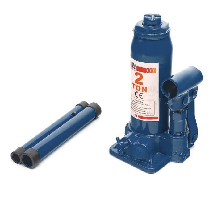 Hydraulisch potkrik - 2000 kg - hefhoogte 165 tot 300 mm, Ophalen, Zo goed als nieuw, Hydraulisch, Potkrik