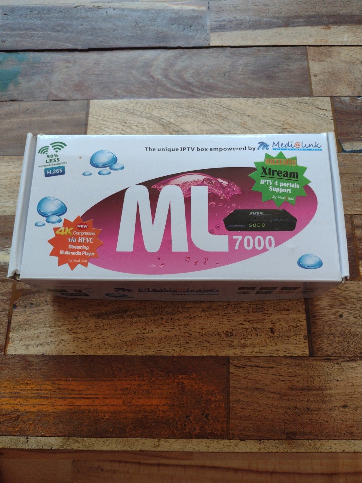 Medi@link ML7000 IPTV Box - 4K H.265 Streaming Media Player, Ophalen, Zo goed als nieuw