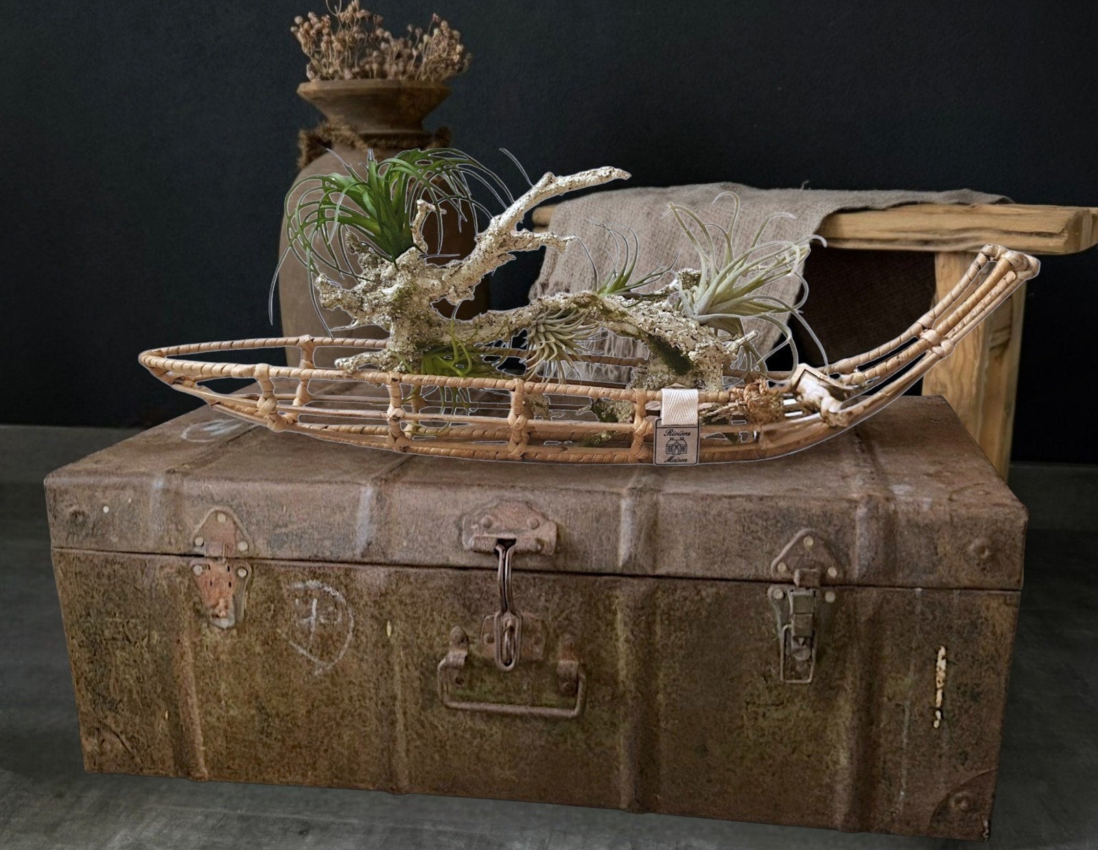 Rivièra maison rustic rattan SAMPLE BALI BOOT
( Kunst tak ka, Ophalen of Verzenden, Nieuw