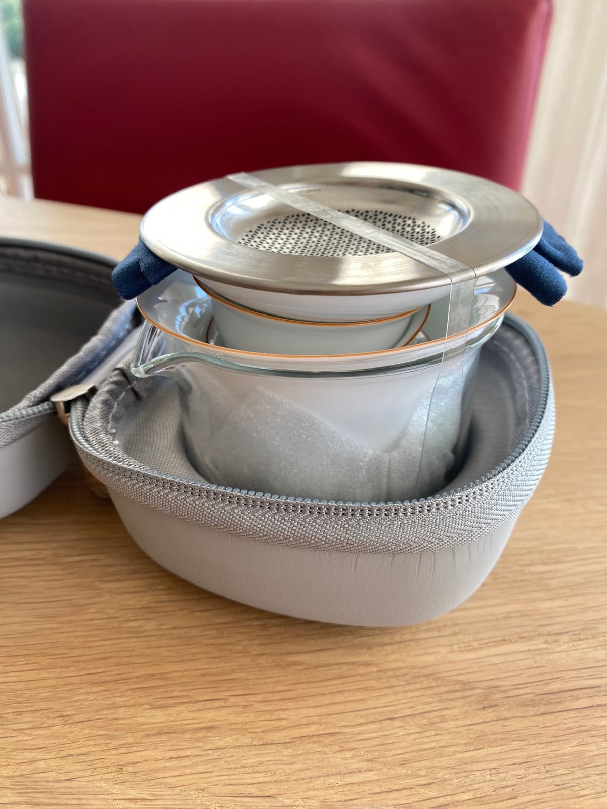 Luxe Draagbare Gongfu Tea Set / Reis-Theeset, Aziatisch, Nieuw, Ophalen of Verzenden, Porselein