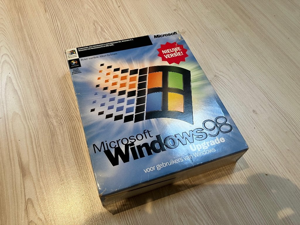 Windows 98 Nederlands CD-rom, Computers en Software, Besturingssoftware, Gebruikt, Windows, Ophalen of Verzenden