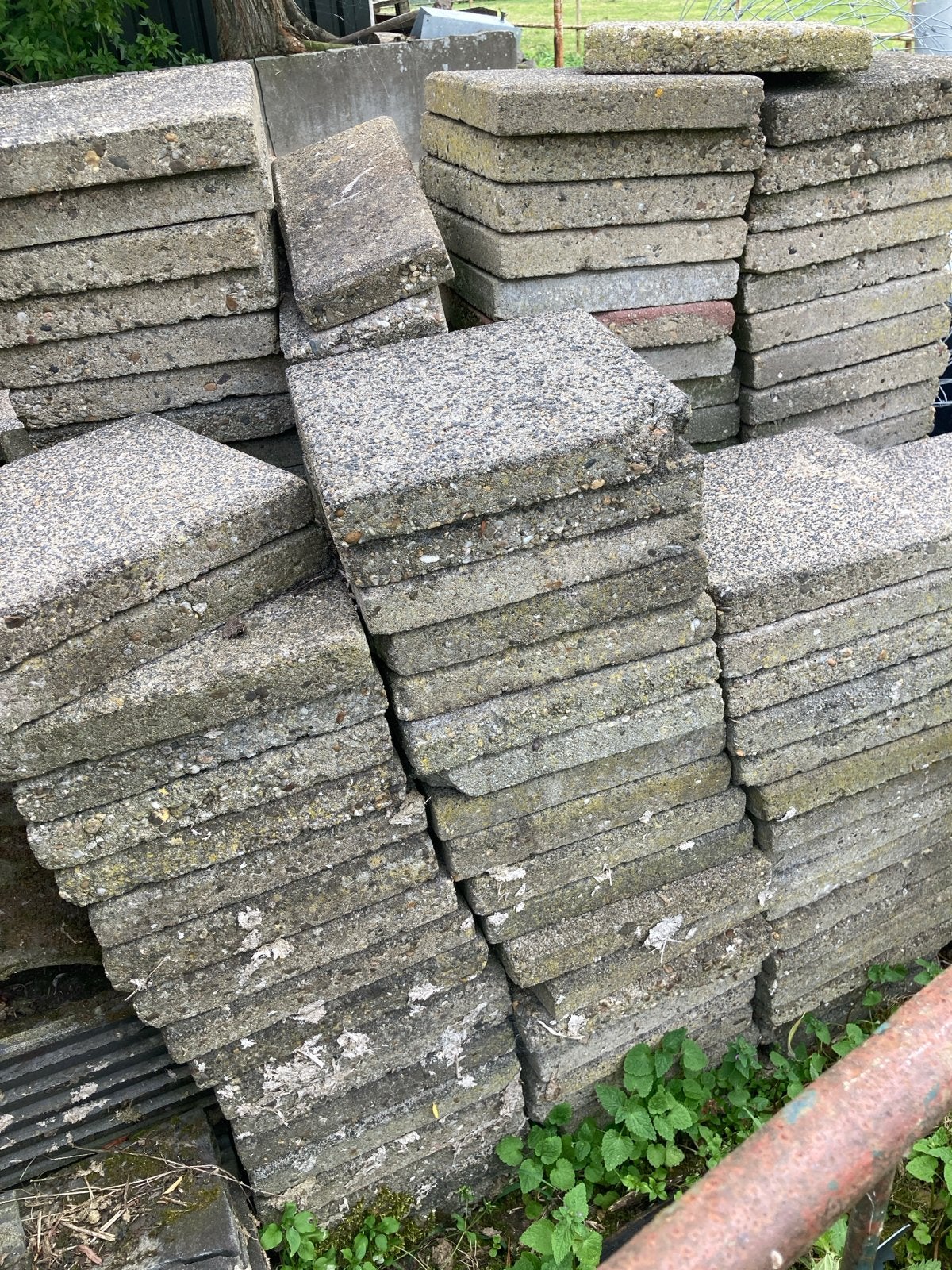 Stoeptegels 30x30 cm - ca. 200 stuks, Ophalen, Gebruikt, 10 m² of meer, Beton