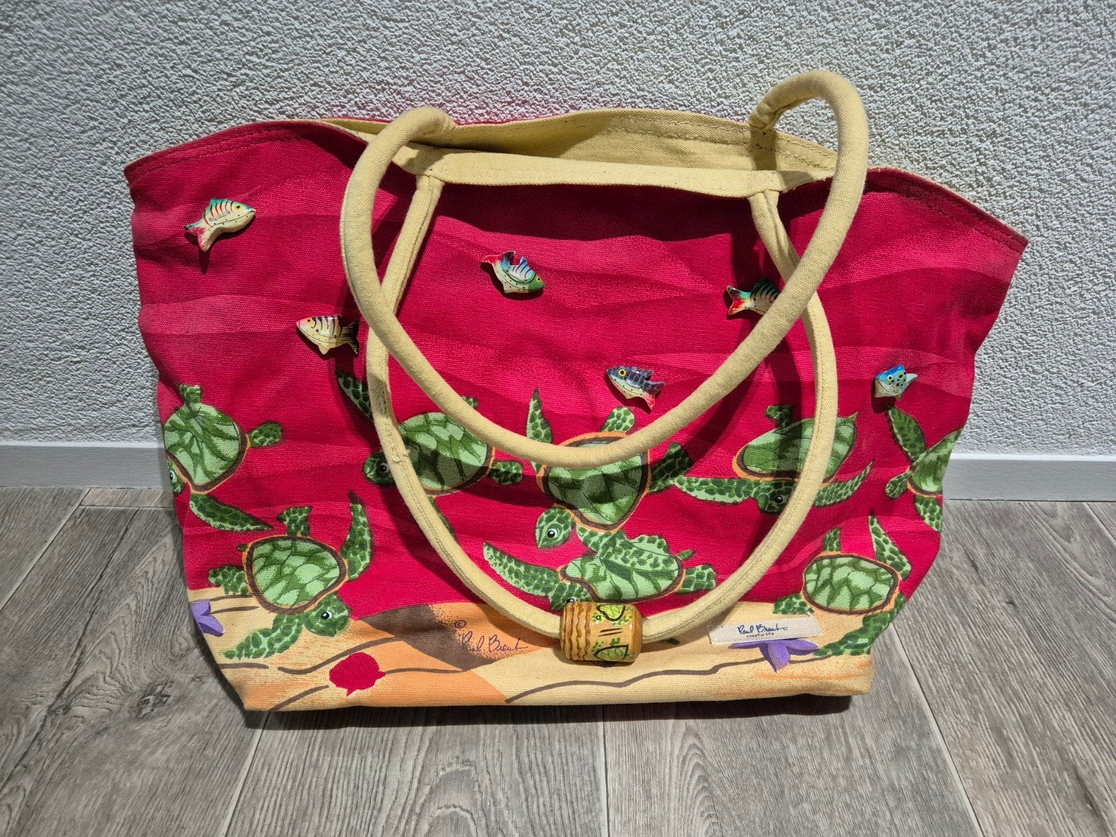 Mooie strandtas van de Amerikaanse designer Paul Brent, Ophalen of Verzenden, Zo goed als nieuw, Shopper