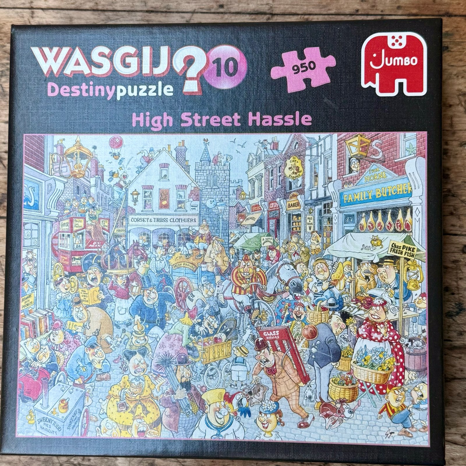 Wasgij Destiny 10: High Street Hassle Legpuzzel 950 stukjes, Ophalen of Verzenden, 500 t/m 1500 stukjes, Zo goed als nieuw, Legpuzzel