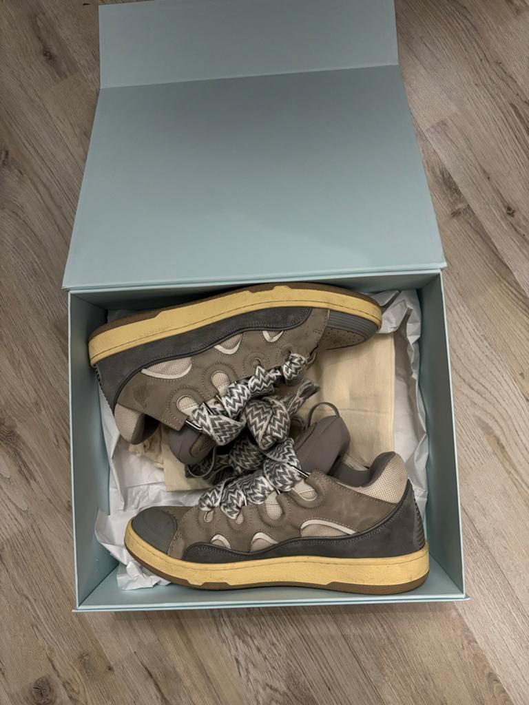 Lanvin Curb Sneakers Maat 45, Ophalen of Verzenden, Gedragen, Overige kleuren, Sneakers of Gympen