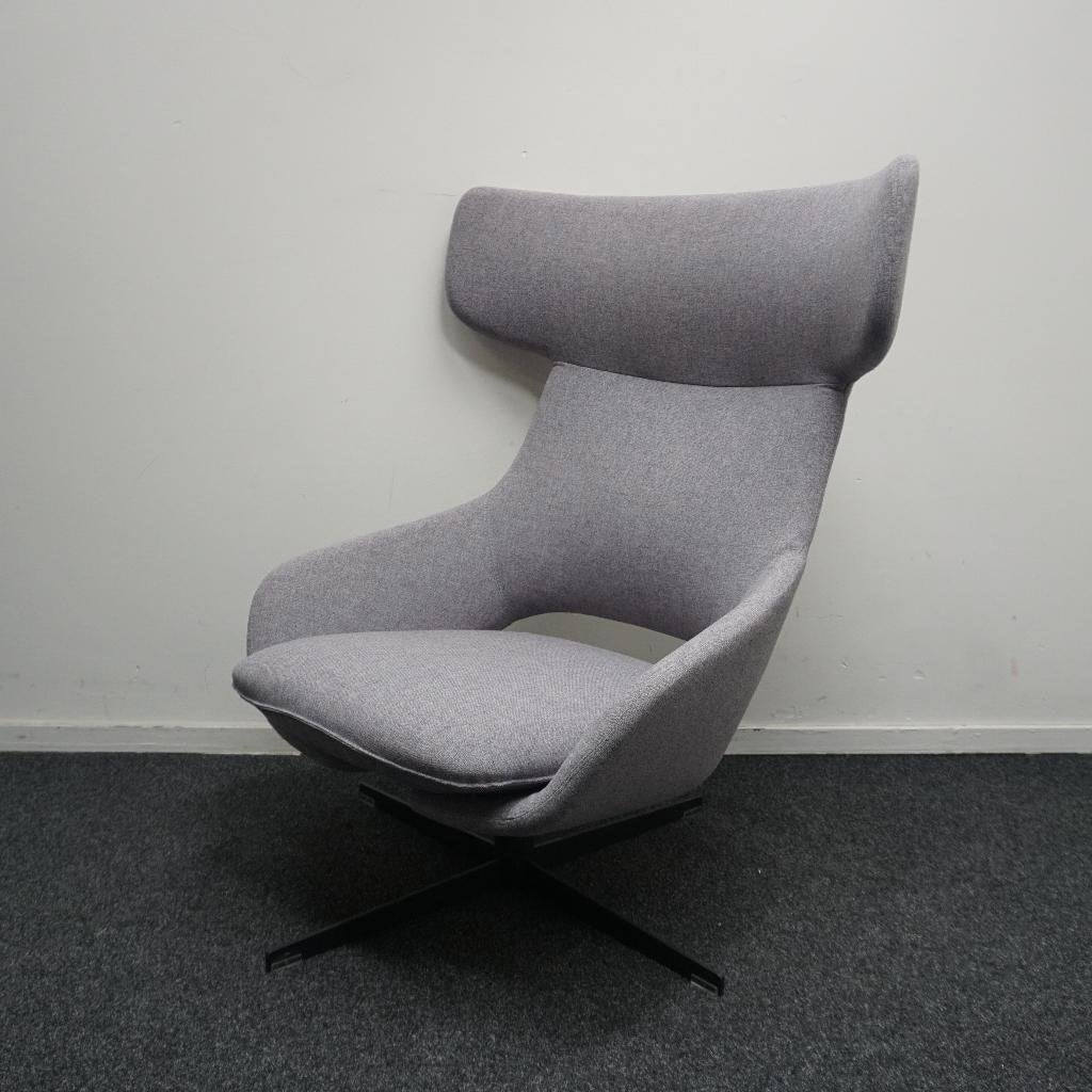 Artifort Kalm Comfort Fauteuil | Design stoel | Grijs, Gebruikt, -, 75 tot 100 cm, Ophalen of Verzenden