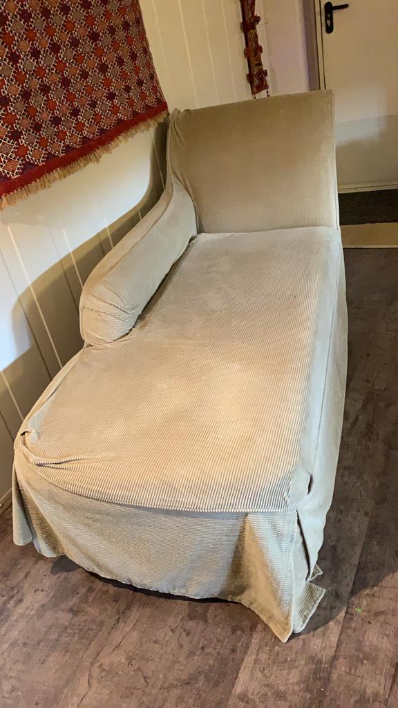 Robcord Canapé - Licht Natuur Groen - 190x90cm, Huis en Inrichting, Banken | Sofa's en Chaises Longues, Ophalen, Gebruikt, Eenpersoons