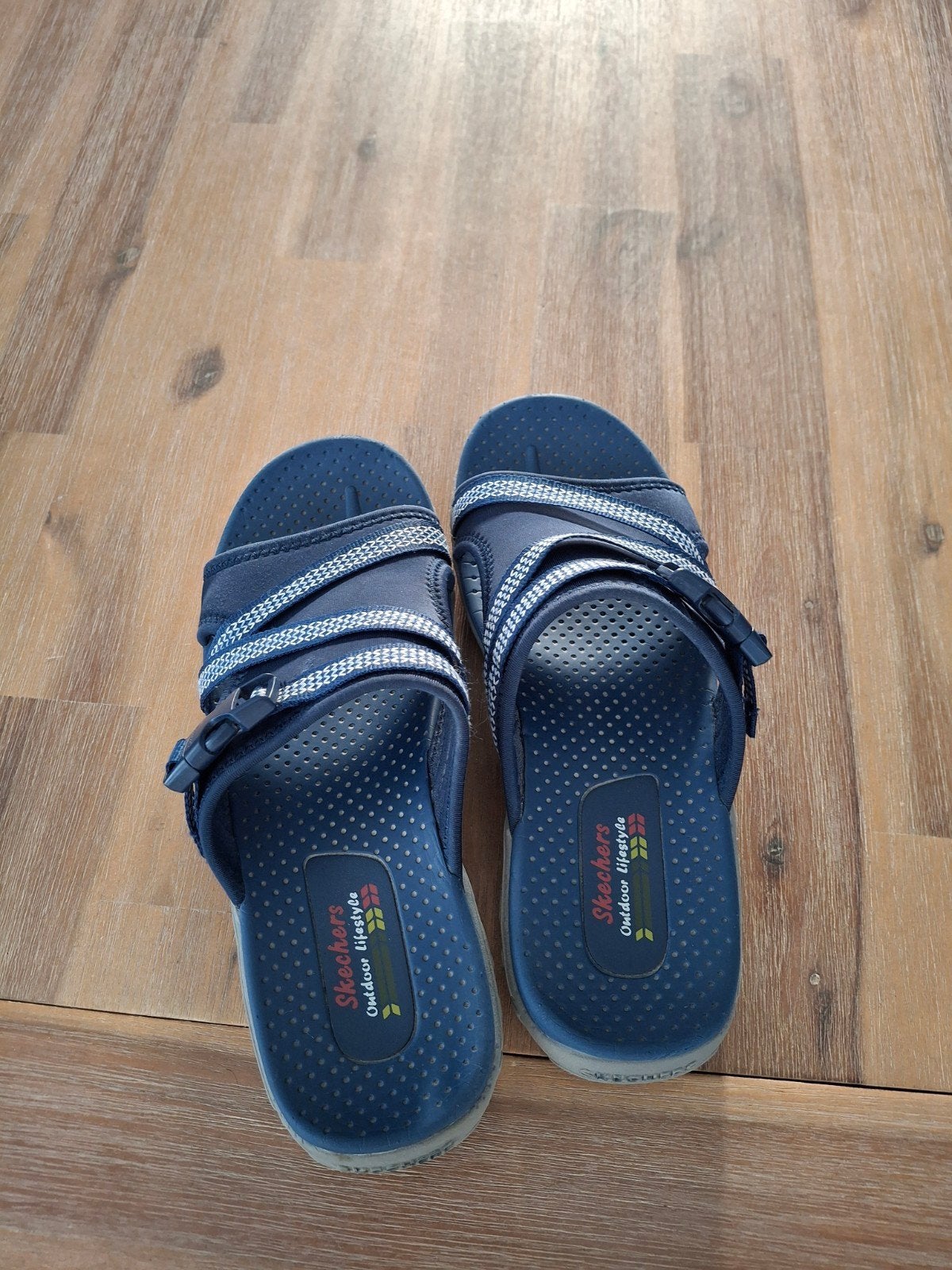 Skechers slippers maat 40, Slippers, Skechers, Blauw, Ophalen of Verzenden