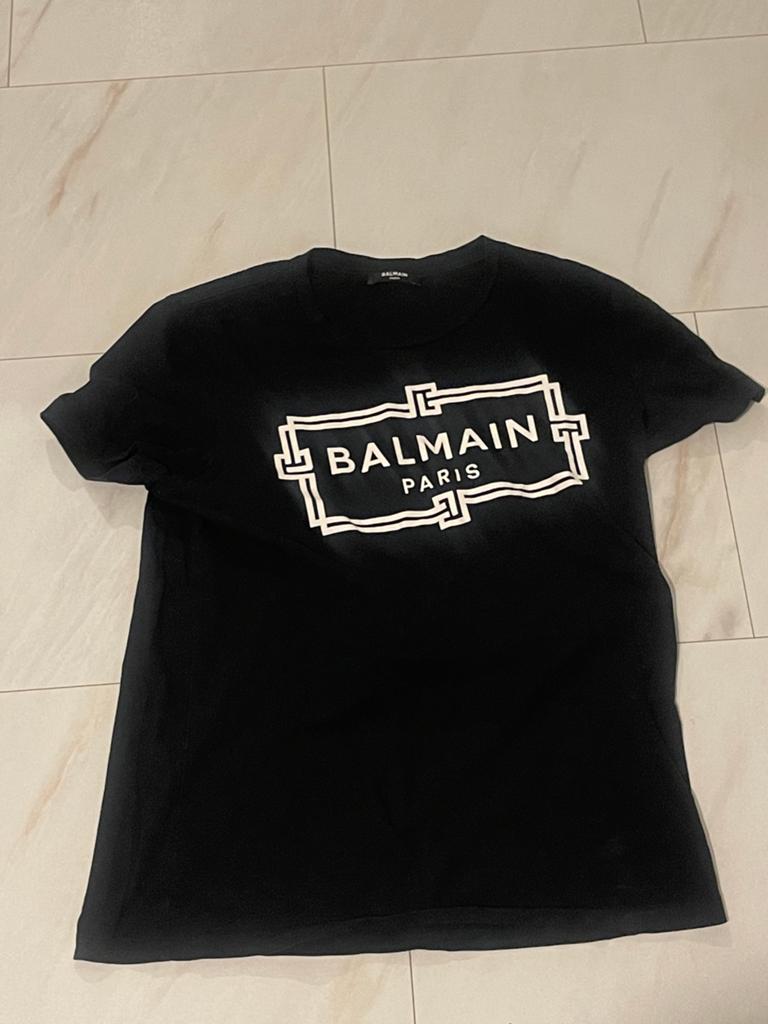 Origineel Balmain T-shirt Maat M, Ophalen of Verzenden, Zo goed als nieuw, Maat 48/50 (M), Zwart