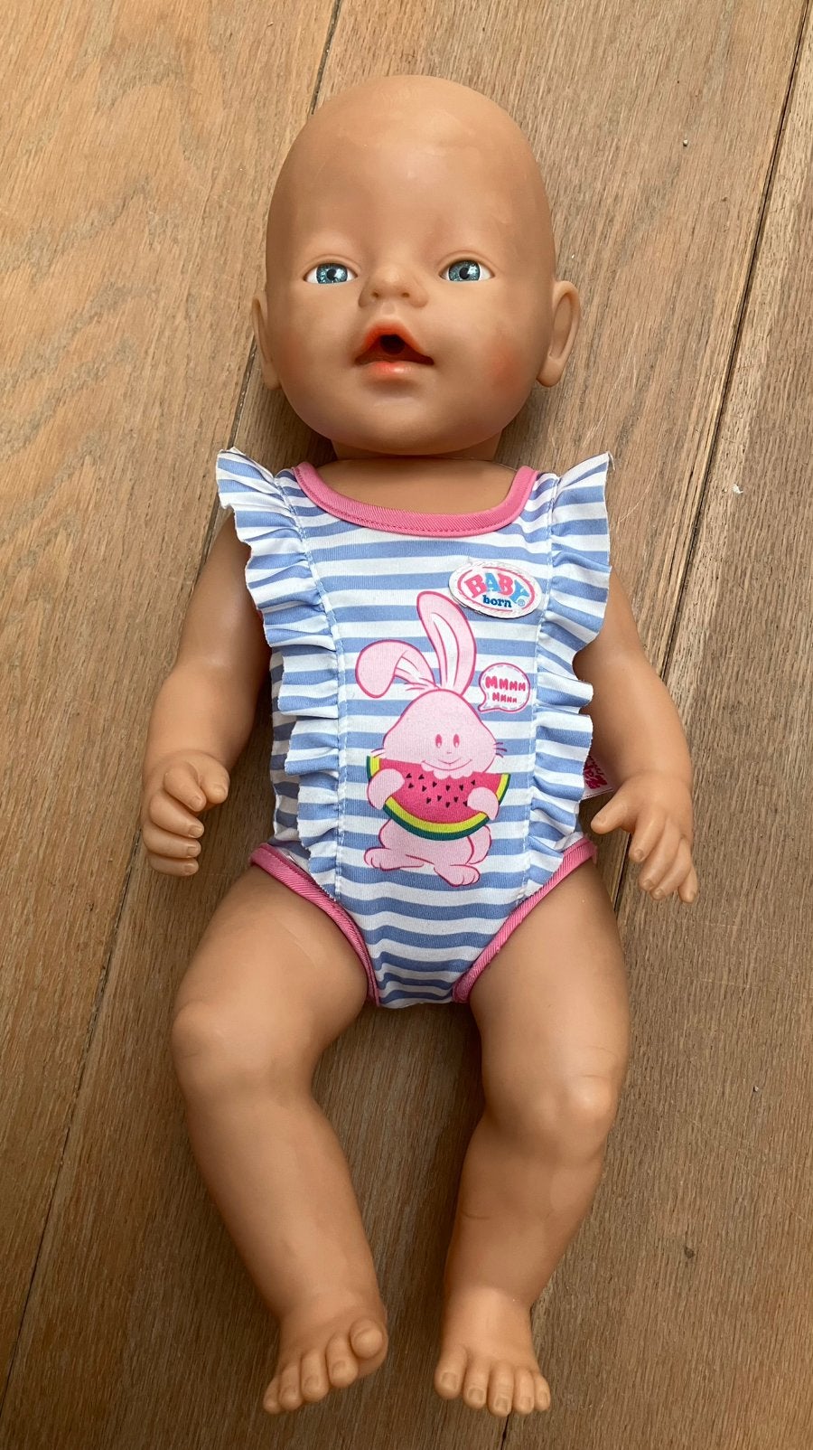 Babyborn baby born pop met badpak, Ophalen of Verzenden, Gebruikt, Babypop
