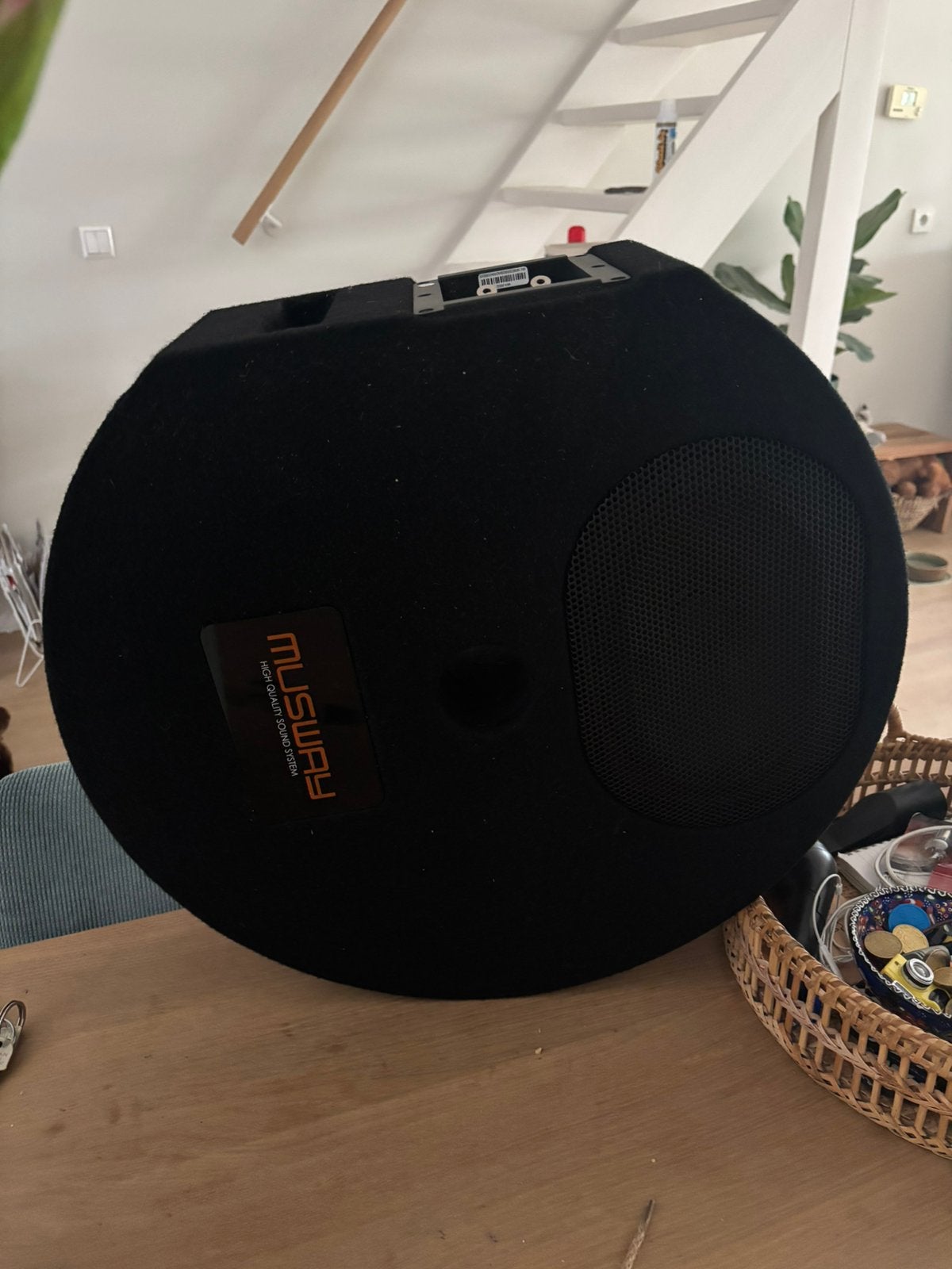 Musway auto subwoofer, Auto diversen, Autospeakers, Ophalen, Zo goed als nieuw