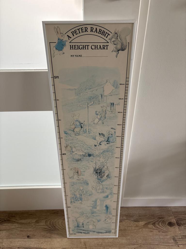 Peter Rabbit Groeimeter - Wanddecoratie voor Kinderkamer, Ophalen, Gebruikt, Wanddecoratie