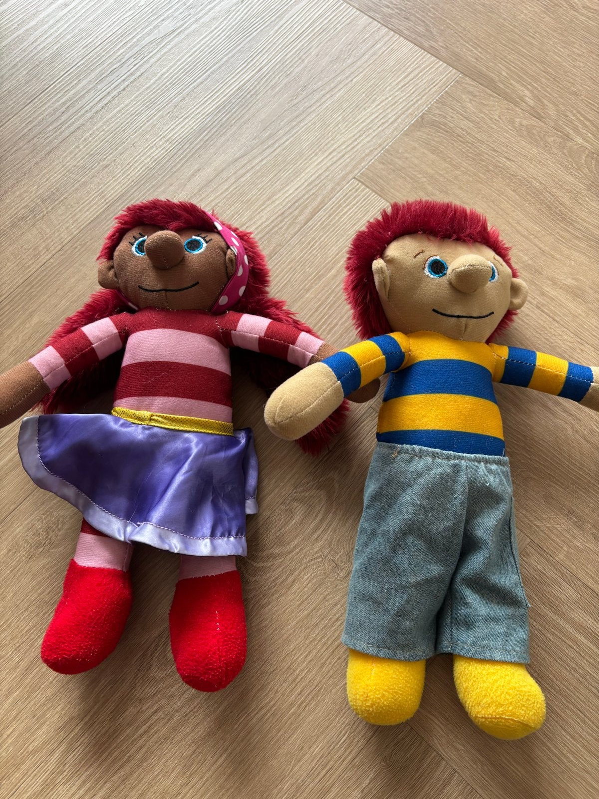 Woezel en Pip knuffels - Zo goed als nieuw, Overige merken, Overige karakters, Overige typen, Ophalen of Verzenden