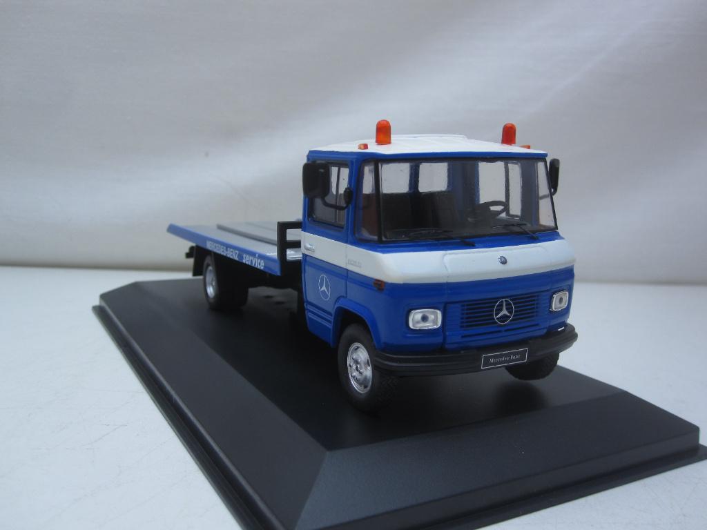 Mercedes-Benz T2 L608D 1980 Autotransporter 1:43 IXO, Ophalen of Verzenden, Nieuw, Bus of Vrachtwagen, Overige merken
