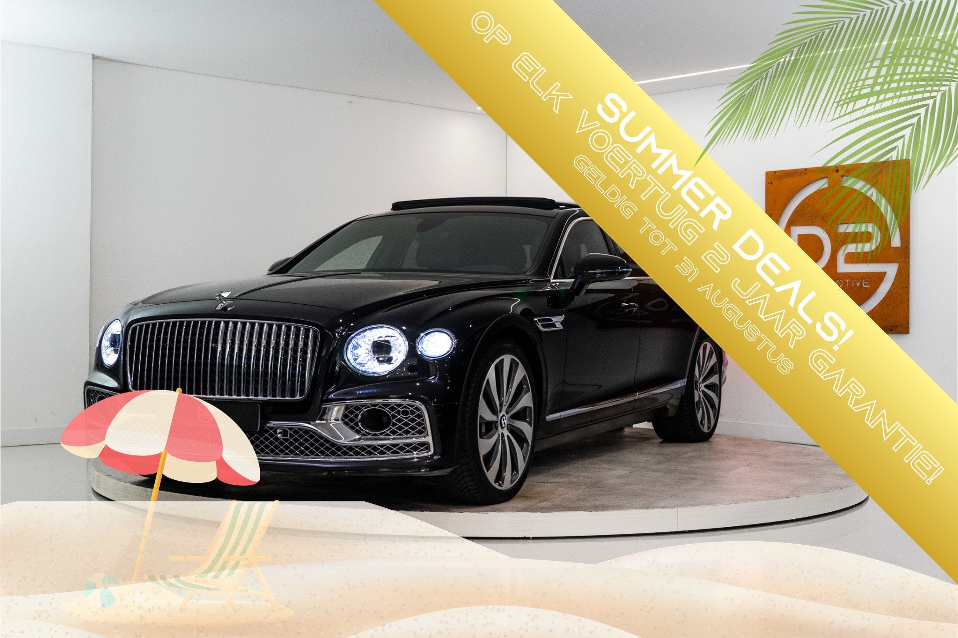 Bentley Flying Spur 2.9 V6 Hybrid Mulliner 544PK | Pano | B&, Auto's, Bentley, Automaat, 12 maanden, Gebruikt, Zwart