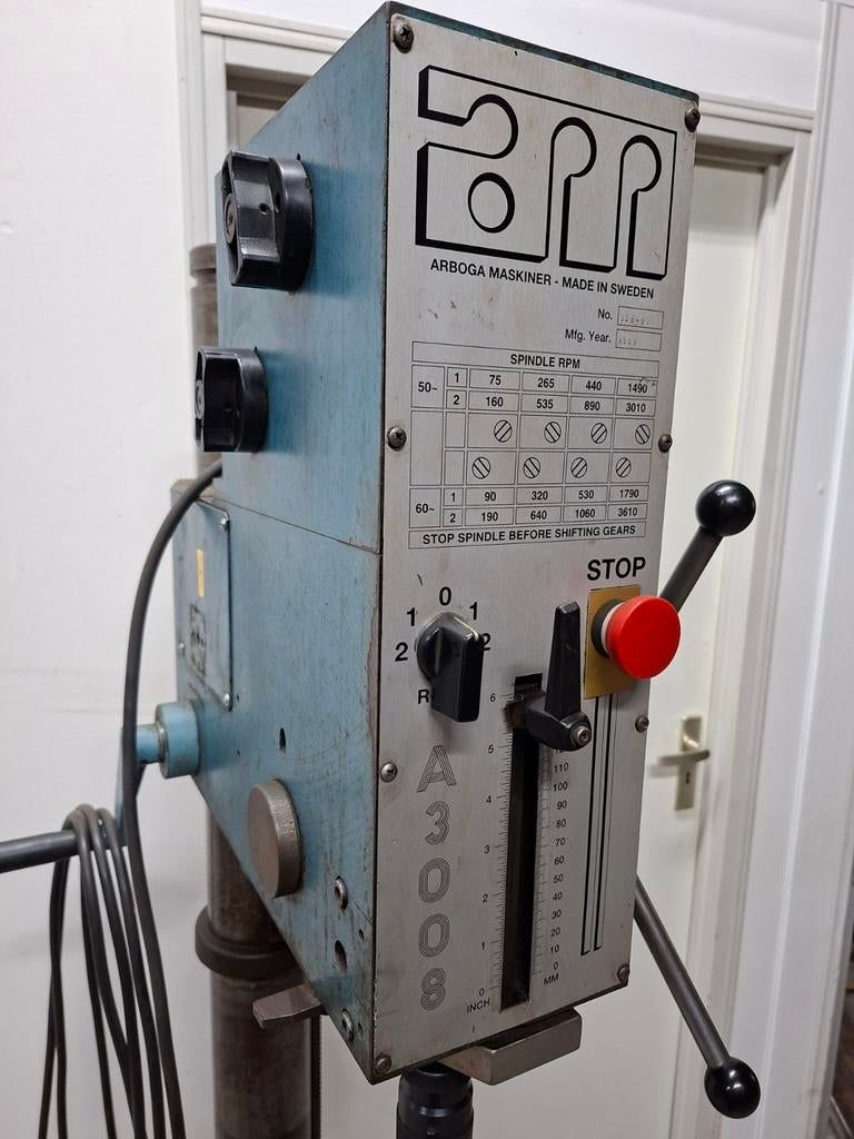 Arboga Maskiner A3008 Kolomboormachine - Made in Sweden, Ophalen, Gebruikt, 600 watt of meer, Kolomboormachine