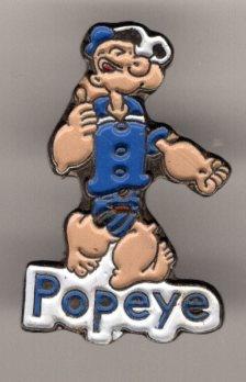 Popeye de zeeman koper stripfiguur PIN ( BLAD1_102 ), Verzamelen, Speldjes, Pins en Buttons, Verzenden, Zo goed als nieuw, Figuurtje