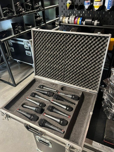 Case met 12 Sennheiser microfoons, Ophalen, Gebruikt, Zangmicrofoon