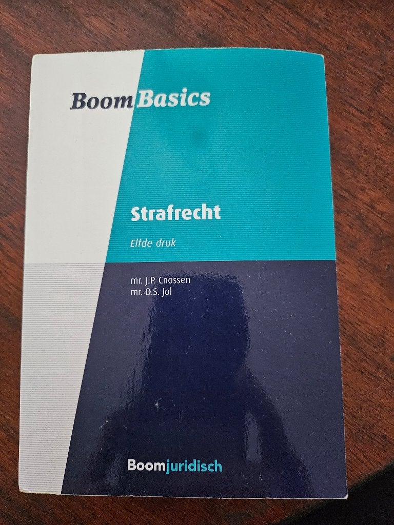 Boom Basics Strafrecht, Boeken, Studieboeken en Cursussen, Ophalen of Verzenden, Beta, Zo goed als nieuw, HBO