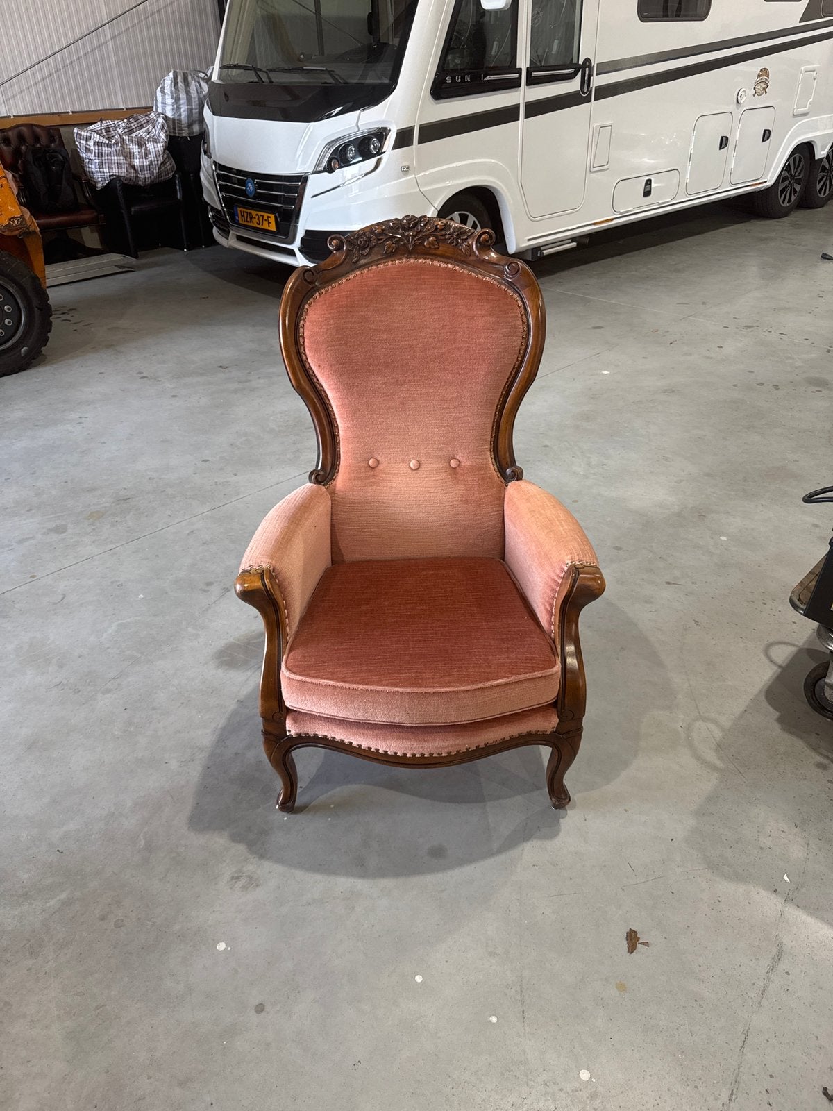 Antieke fauteuil in Louis XV stijl (ca. 1900), Antiek en Kunst, Antiek | Meubels | Stoelen en Banken, Ophalen