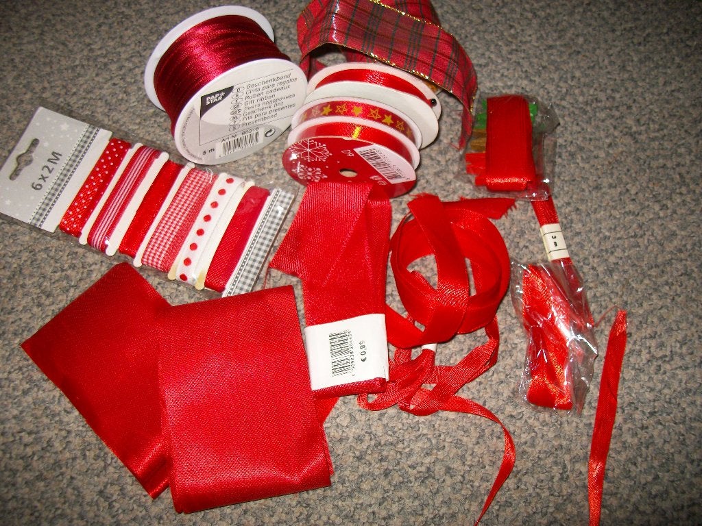 sierlint  rood, Ophalen of Verzenden, Nieuw, Lint, Band of Elastiek