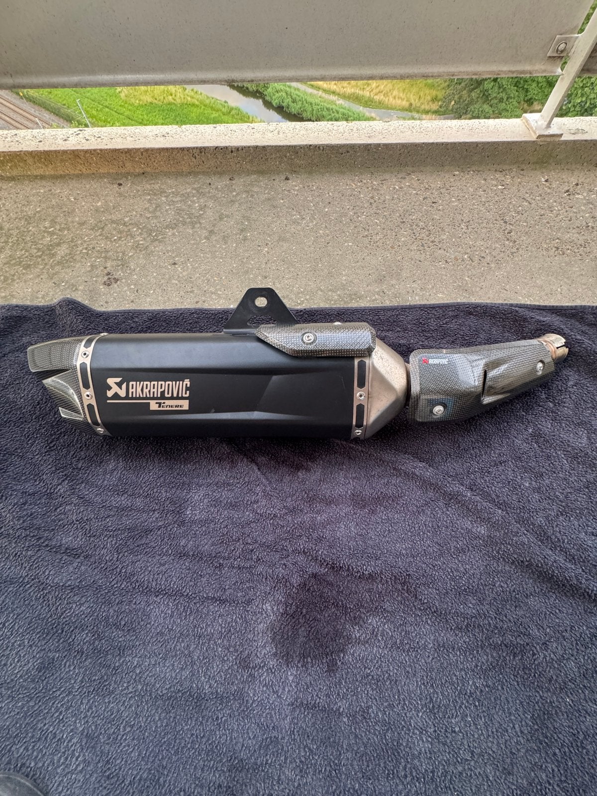Akrapovic uitlaat voor Yamaha Tenere 700, Ophalen of Verzenden, Gebruikt