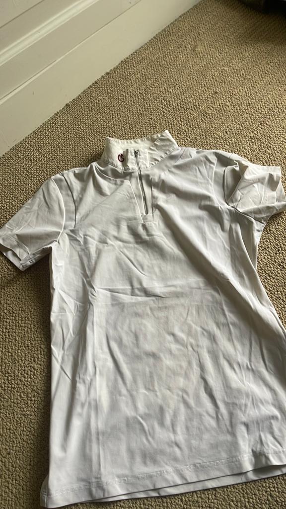 Cavalleria toscana wedstrijd shirt wit 14, Gebruikt, Kinderen, Ophalen of Verzenden, Springen