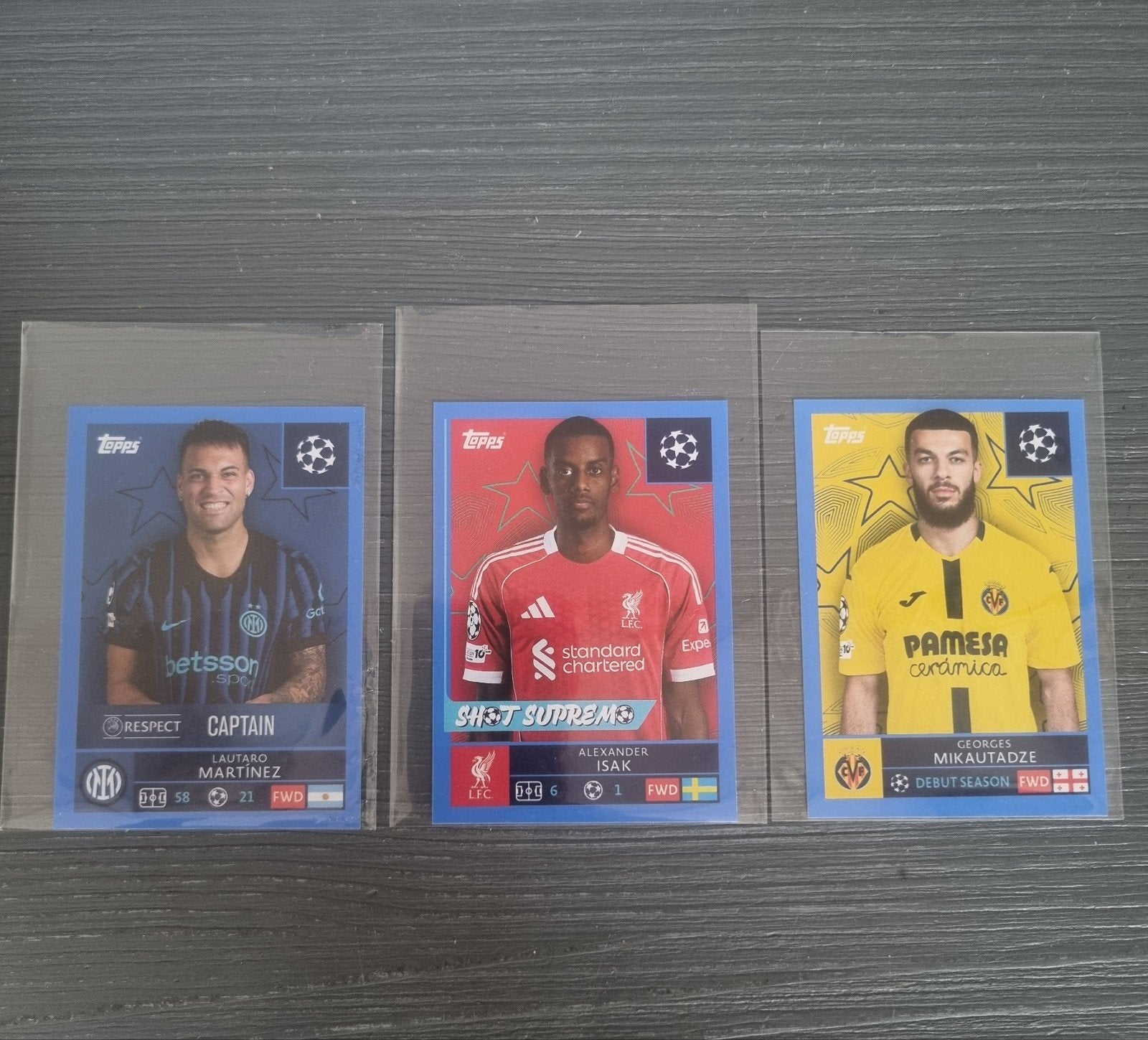 Topps champions league parallel stickers, Ophalen of Verzenden, Nieuw, Meerdere stickers