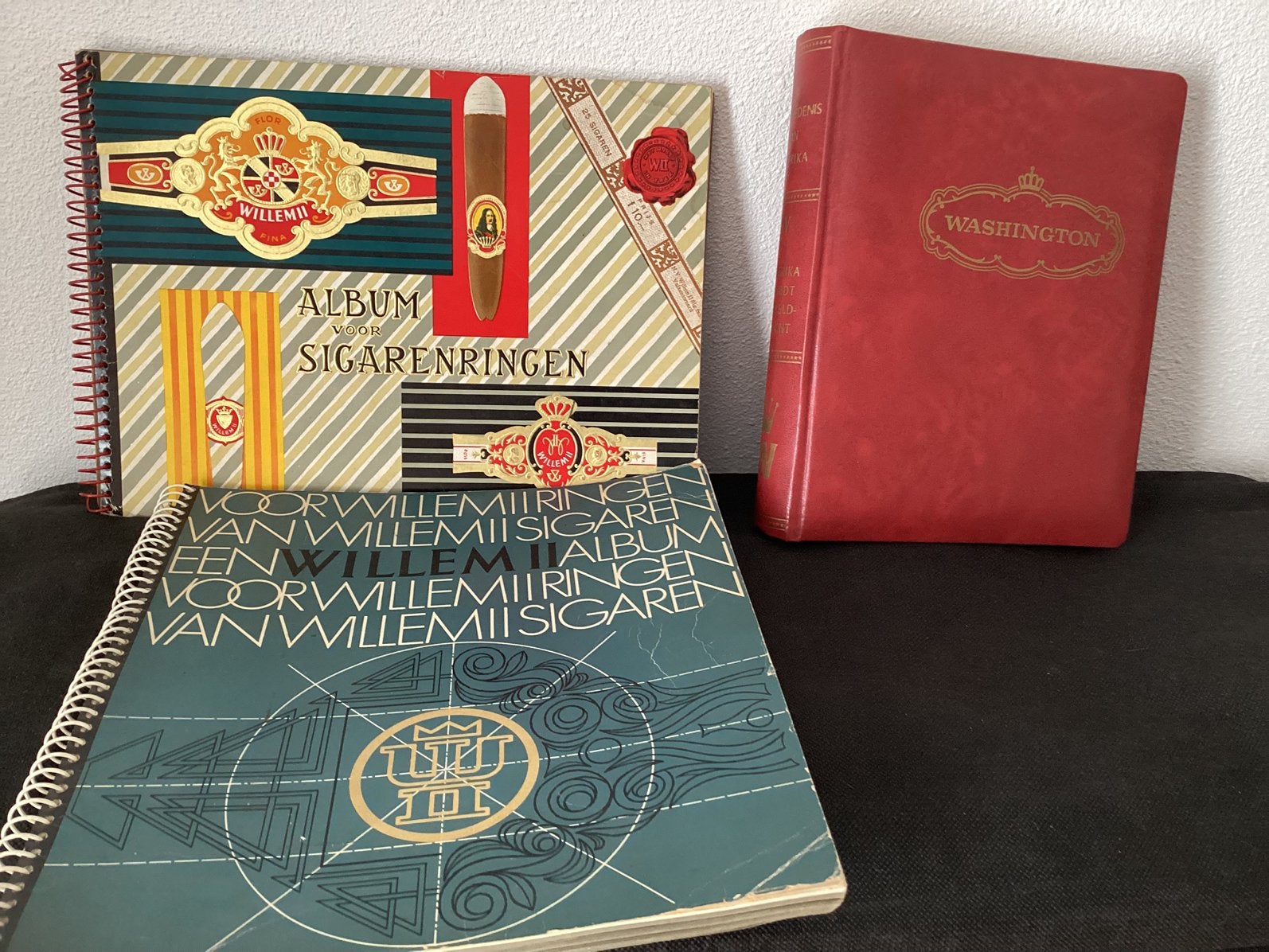 Oude sigaren bandjes in albums, Verzamelen, Ophalen, Gebruikt, Reclamebord
