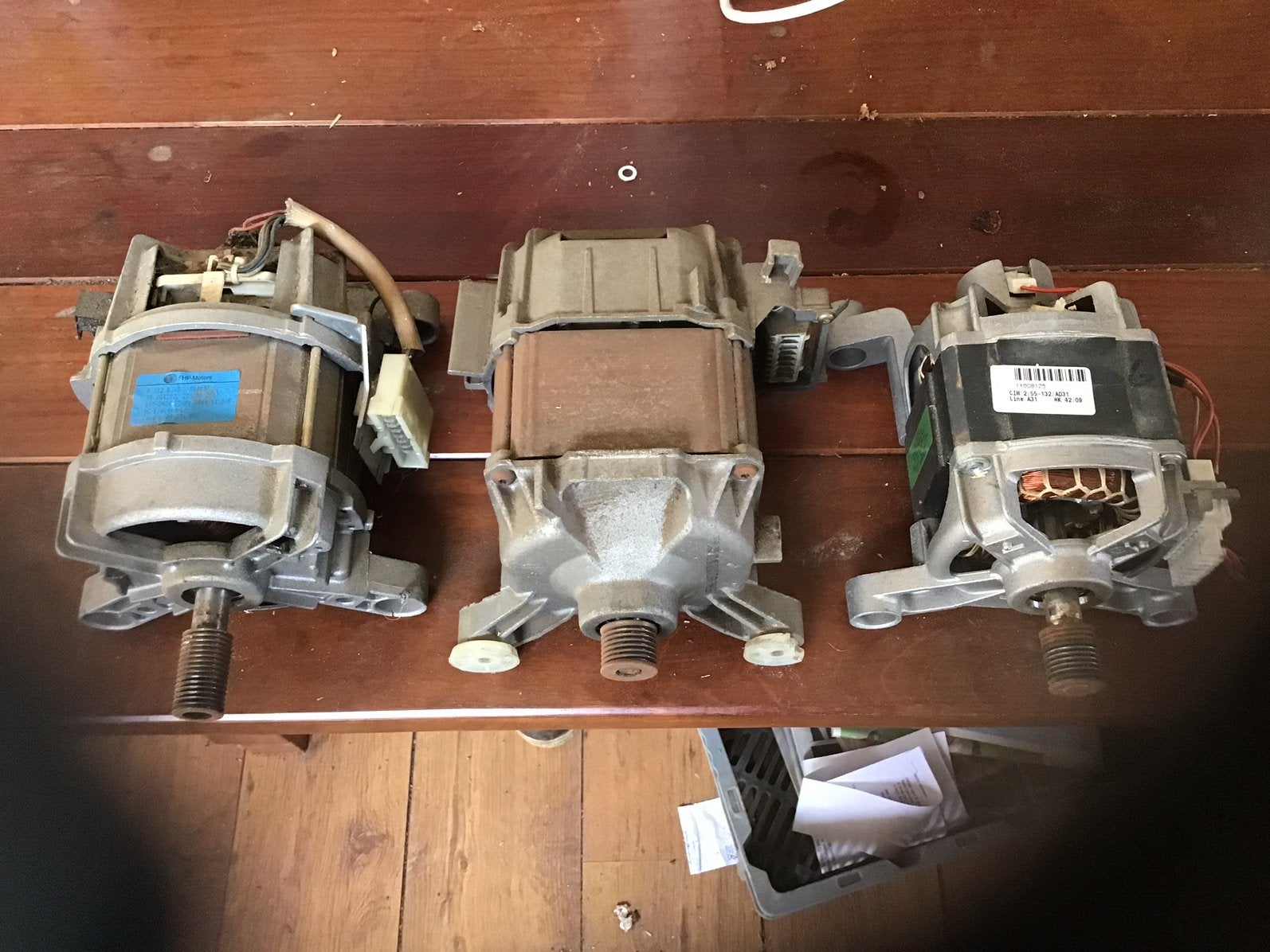 Elektromotoren, Ophalen