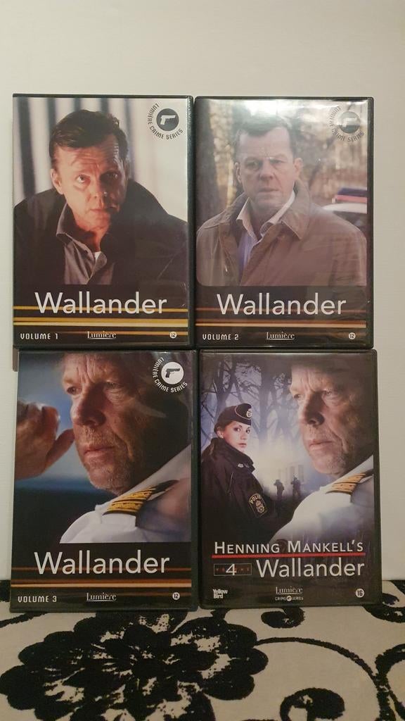Wallander:  volume 1 t/m 4  setprijs, Cd's en Dvd's, Dvd's | Tv en Series, Gebruikt, Thriller, Vanaf 12 jaar, Ophalen of Verzenden