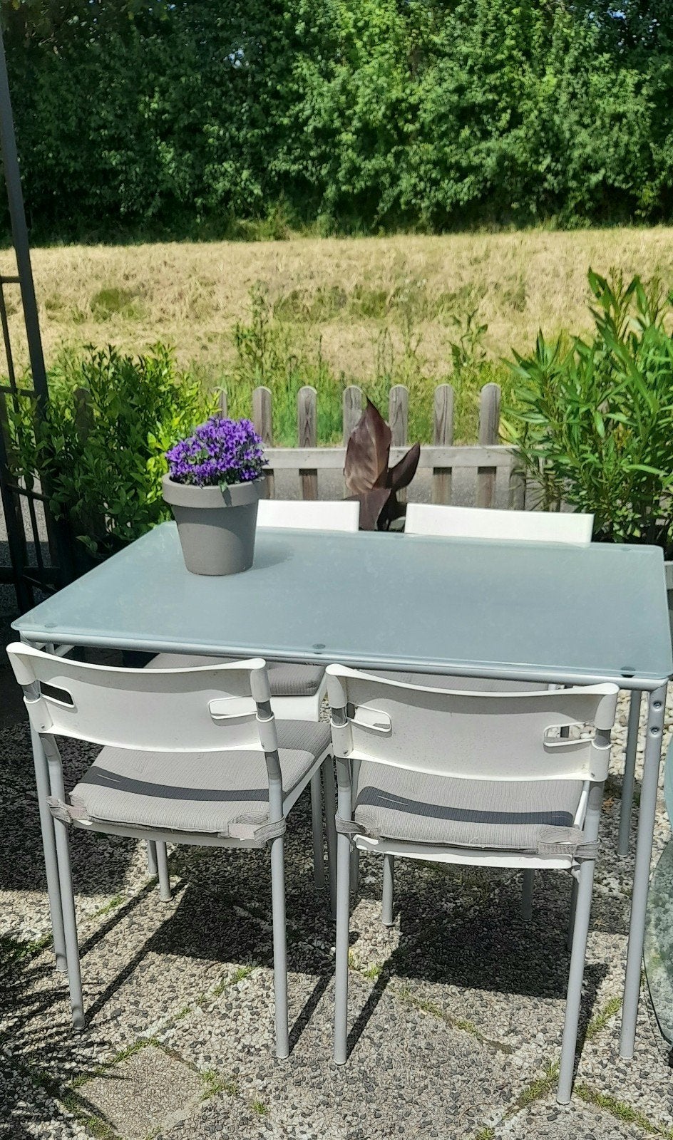 Eethoek Ikea met gratis verrijdbare bijtafel, Ophalen of Verzenden, Gebruikt, Modern, 4 tot 6 stoelen