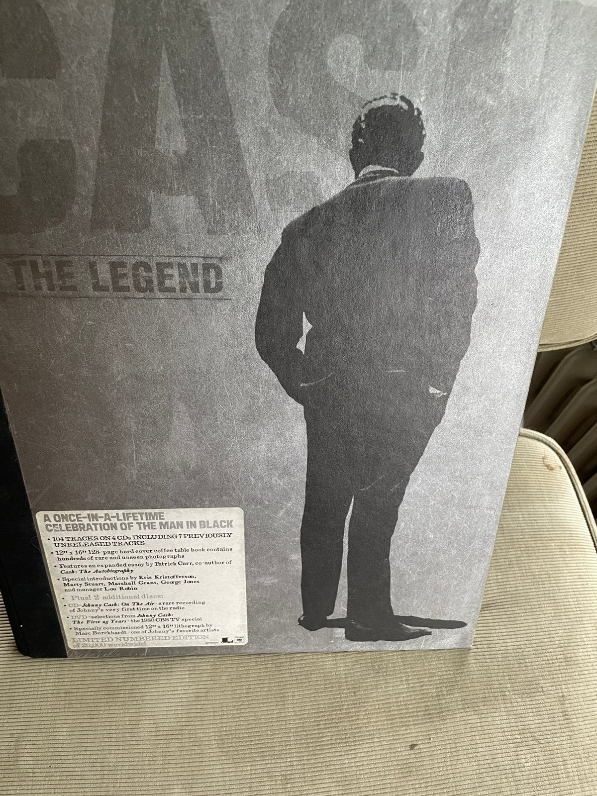 5 cd met dvd box set johnny cash the legend, Ophalen of Verzenden, Zo goed als nieuw