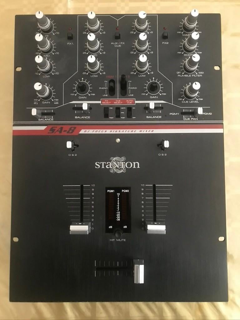 stanton scratch mixer  sa8, Ophalen of Verzenden, Gebruikt, Minder dan 5 kanalen