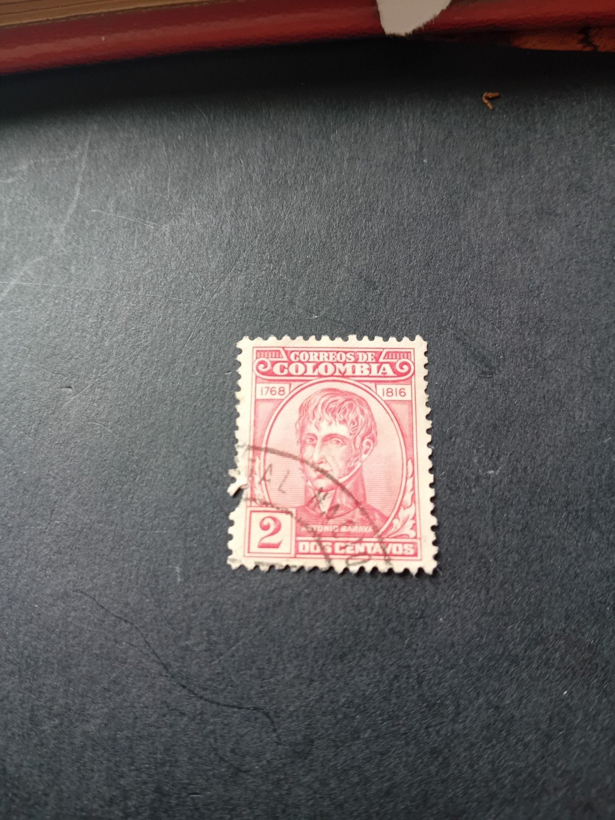 Colombia 1916 2 Centavos postzegel - Gestempeld, Ophalen of Verzenden, Griekenland
