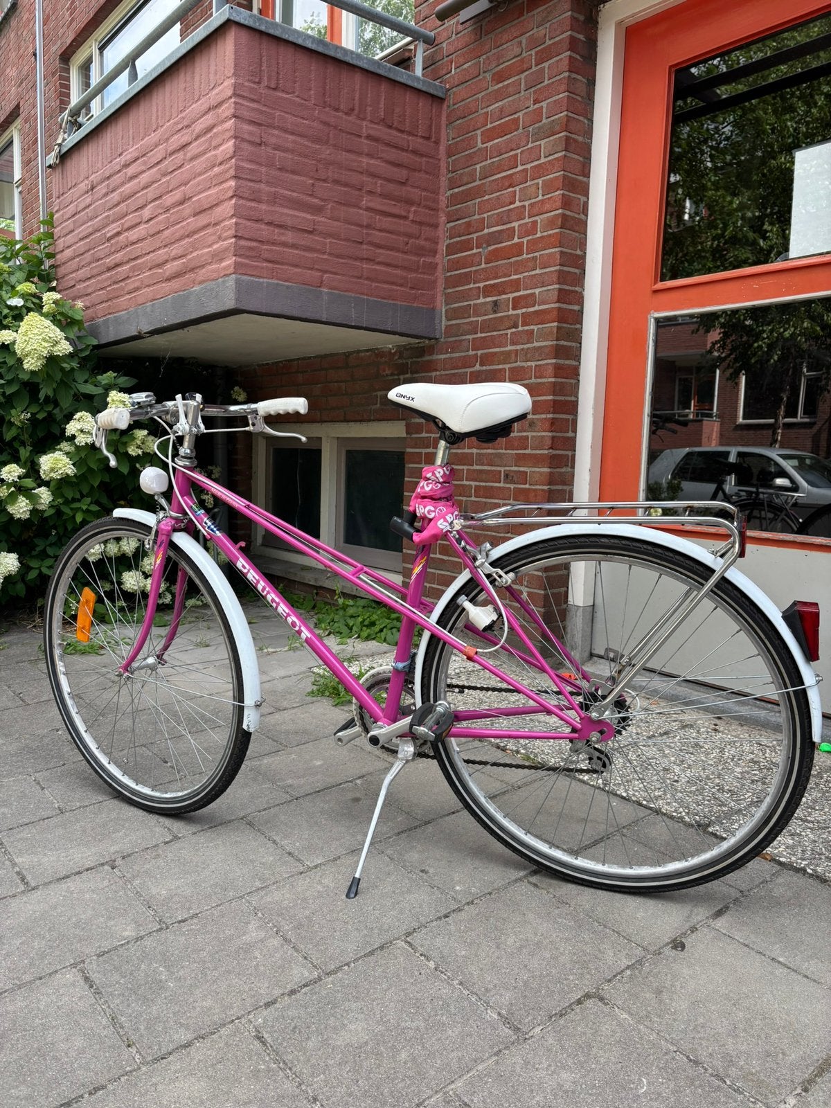 Klassieke Peugeot Bretagne damesfiets, Fietsen en Brommers, Gebruikt, Versnellingen, 50 tot 53 cm, Schijfrem