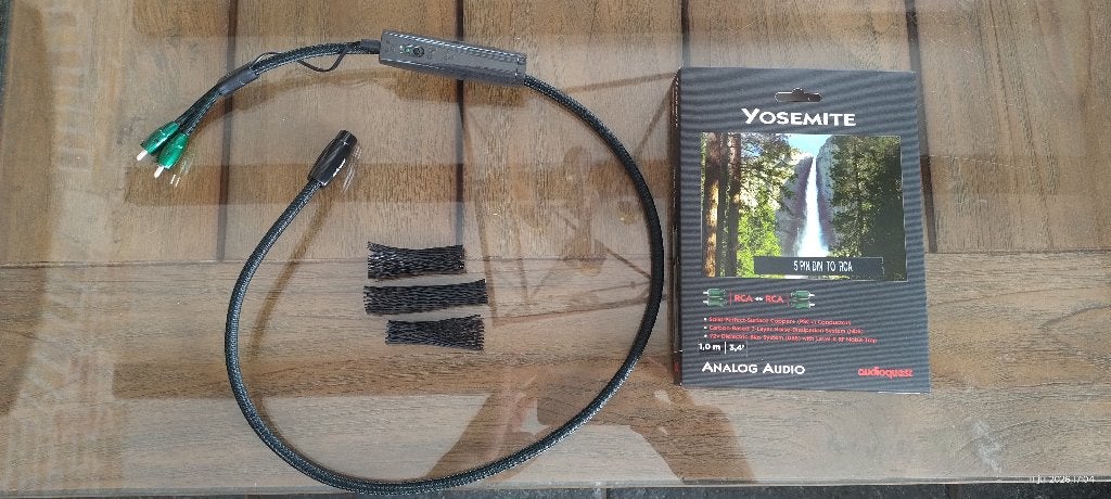 Audioquest YOSEMITE 5 PIN DIN naar RCA (1 meter), Audio, Tv en Foto, Audiokabels en Televisiekabels, Ophalen of Verzenden, Zo goed als nieuw